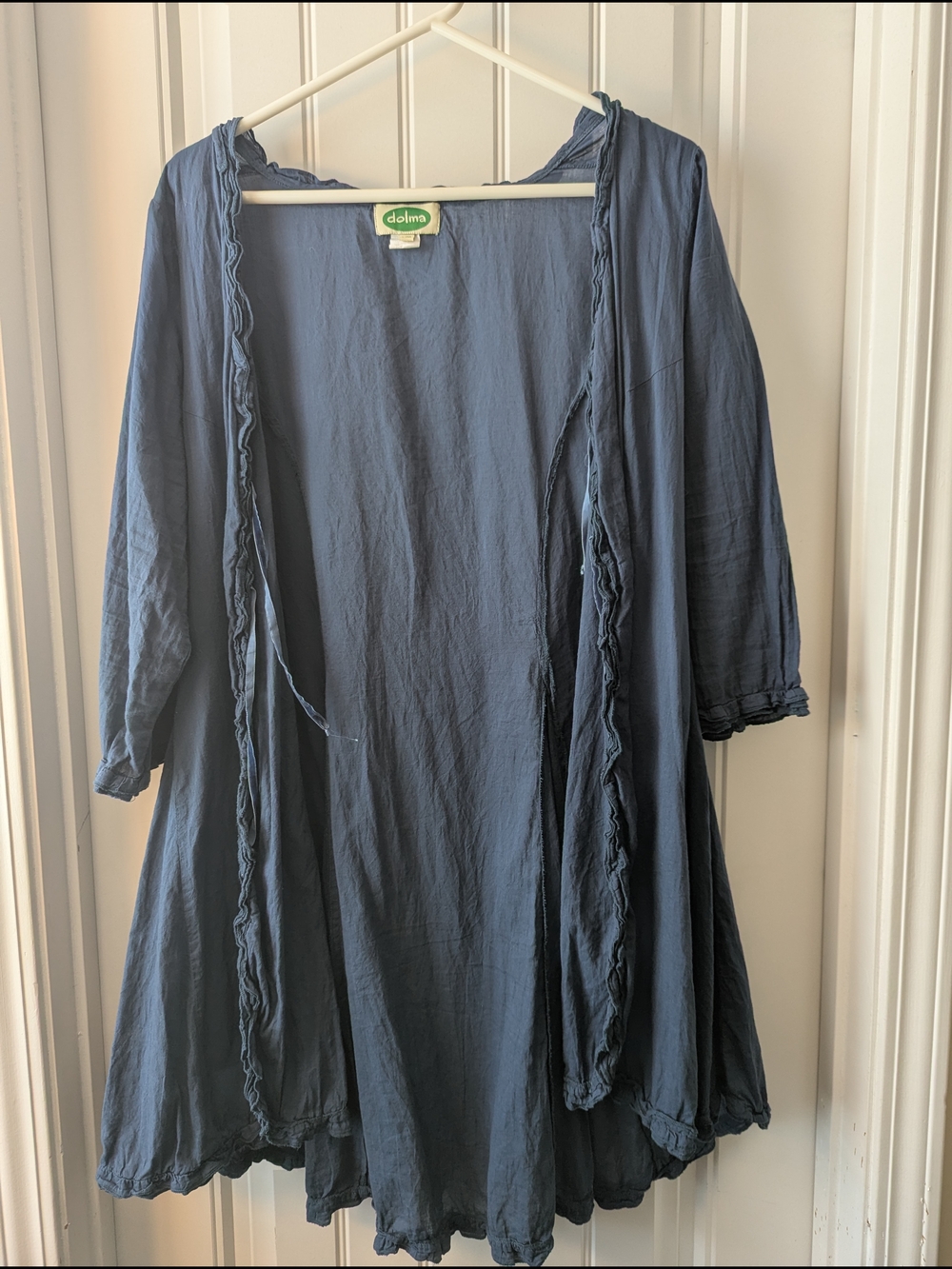 Dolma Lightweight Ruffled Open Cardigan